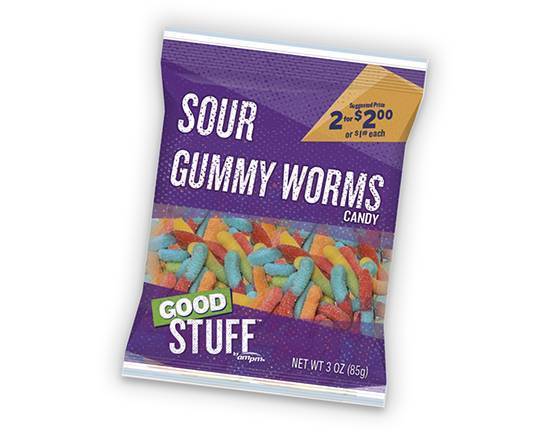 Good Stuff Sour Gummy Worms (3 oz)!
