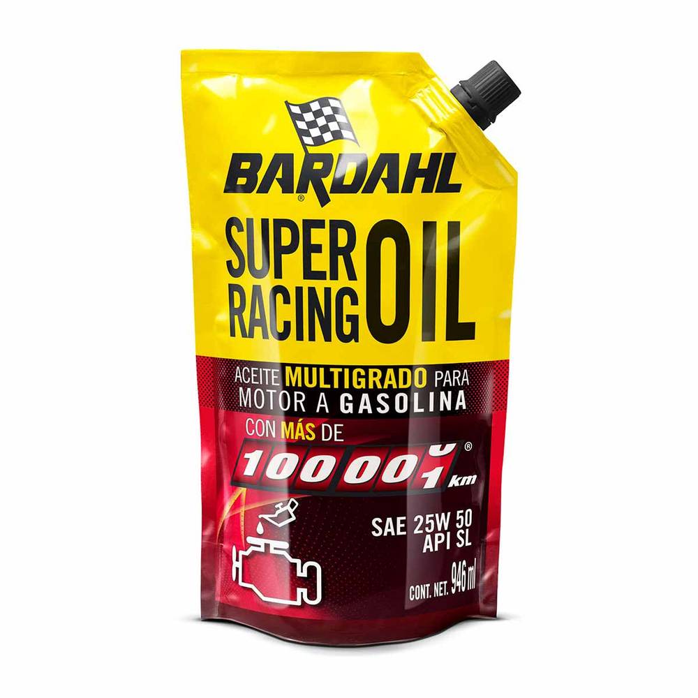 Bardahl · Aceite multigrado super racing oil 20w50 sl (946 ml)