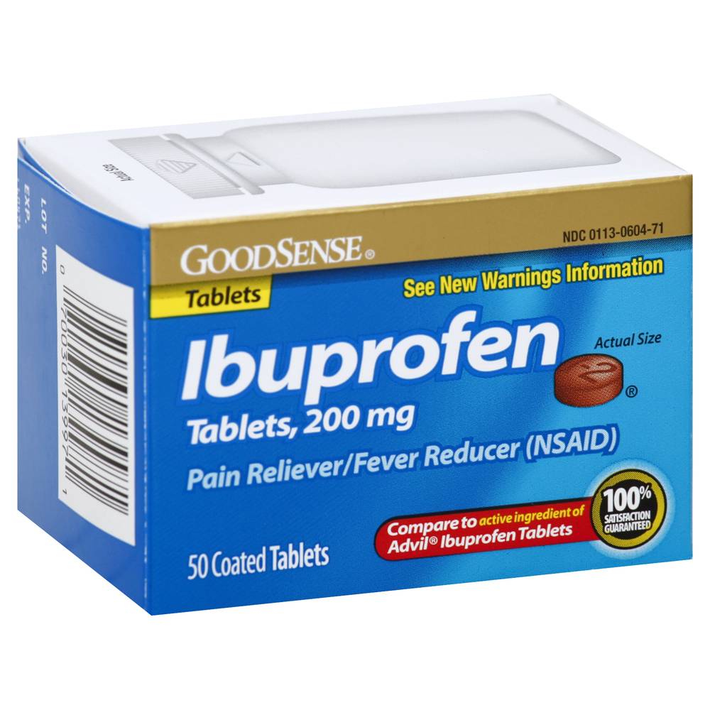 GoodSense Ibuprofen 200 mg Coated Tablets (1.3 oz)