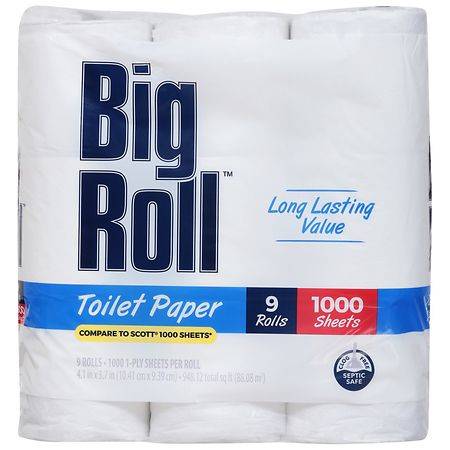 Big Roll Bathroom Tissue - 1000.0 ea x 9 pack