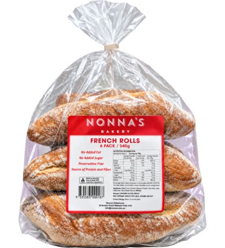 Grateful Bread French Rolls (6 pack)
