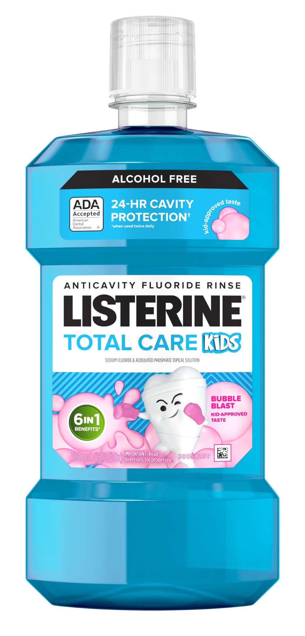 Listerine Alcohol Free Anticavity Bubble Blast Smart Rinse (500 ml)