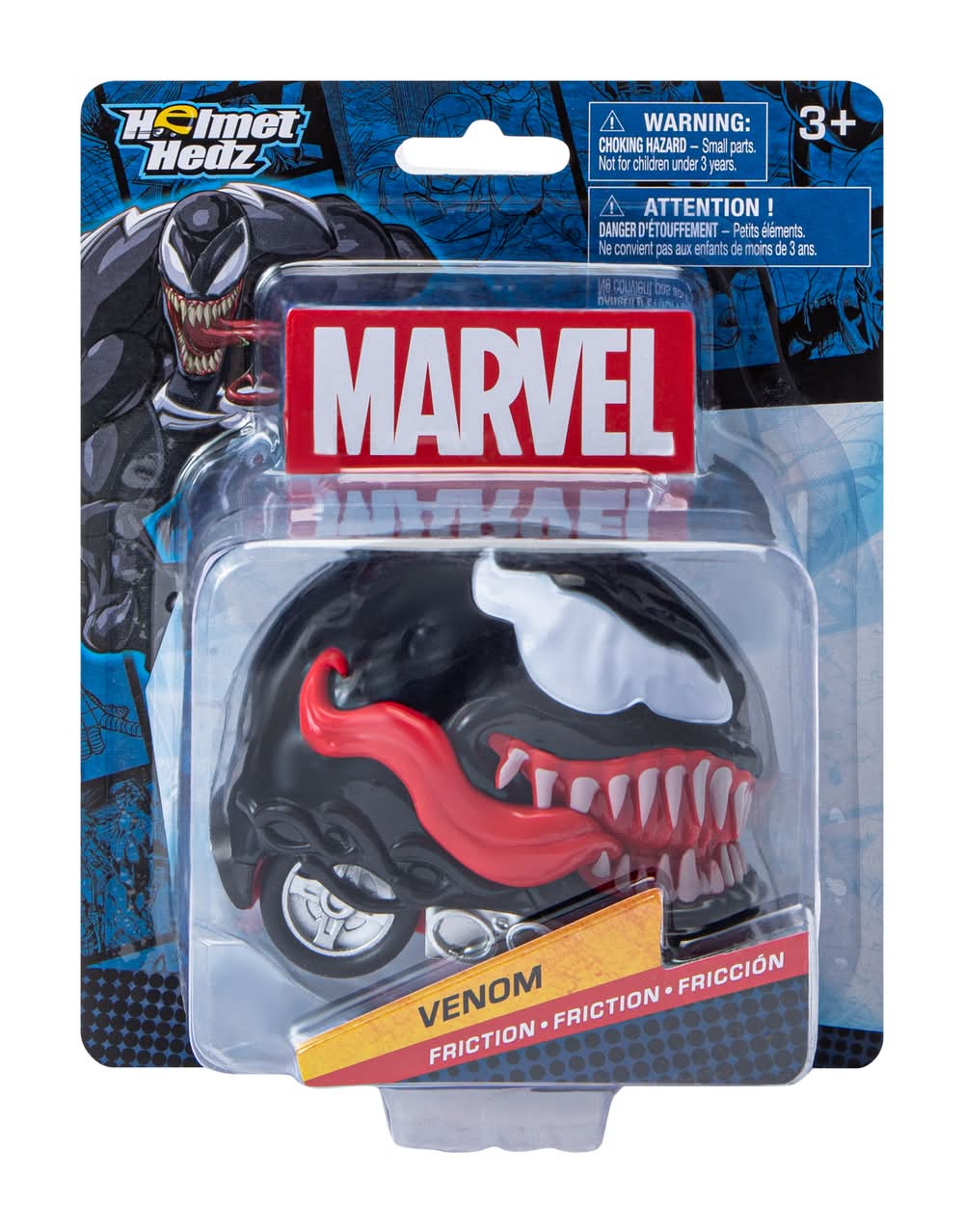 Disney Marvel Helmet Hedz Friction Car Toy Venom