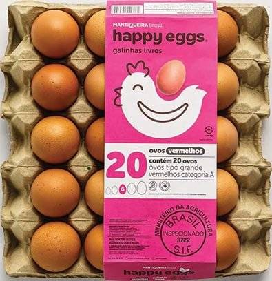 Mantiqueira · Ovos vermelhos happy eggs (1,5 kg)