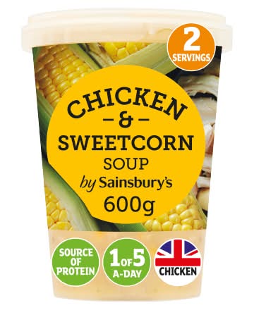 Sainsbury's Chicken & Sweetcorn Soup (600g)