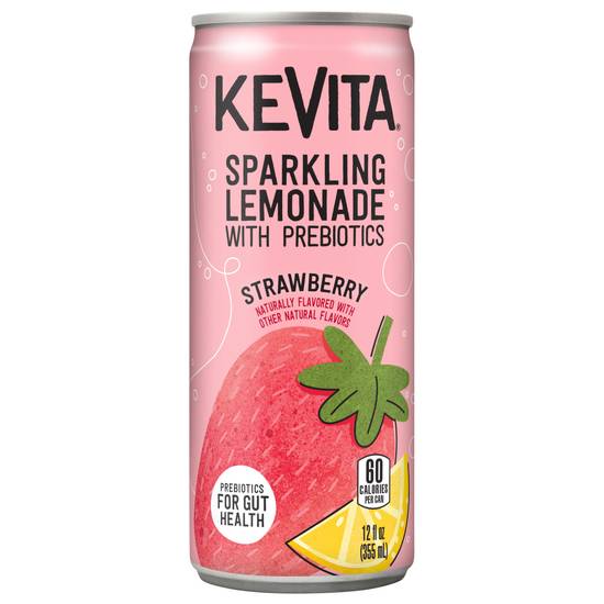 Kevita Sparkling Lemonade With Prebiotics (12 fl oz) (strawberry)
