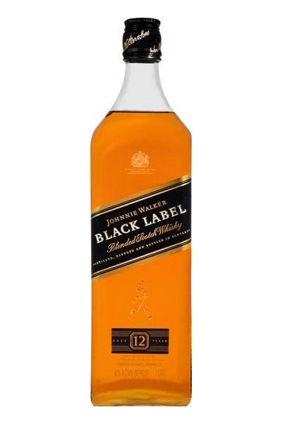 Johnnie Walker Black Label Blended Scotch Whisky (1L bottle)