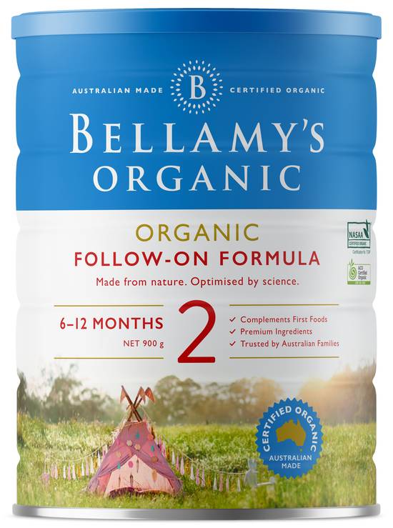 Bellamy's Organic Step 2 Follow on Infant Formula 900g