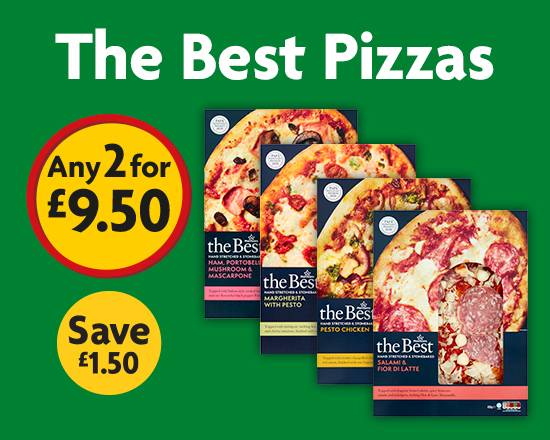 2 for £9.50 - Morrison's the Best Pizzas