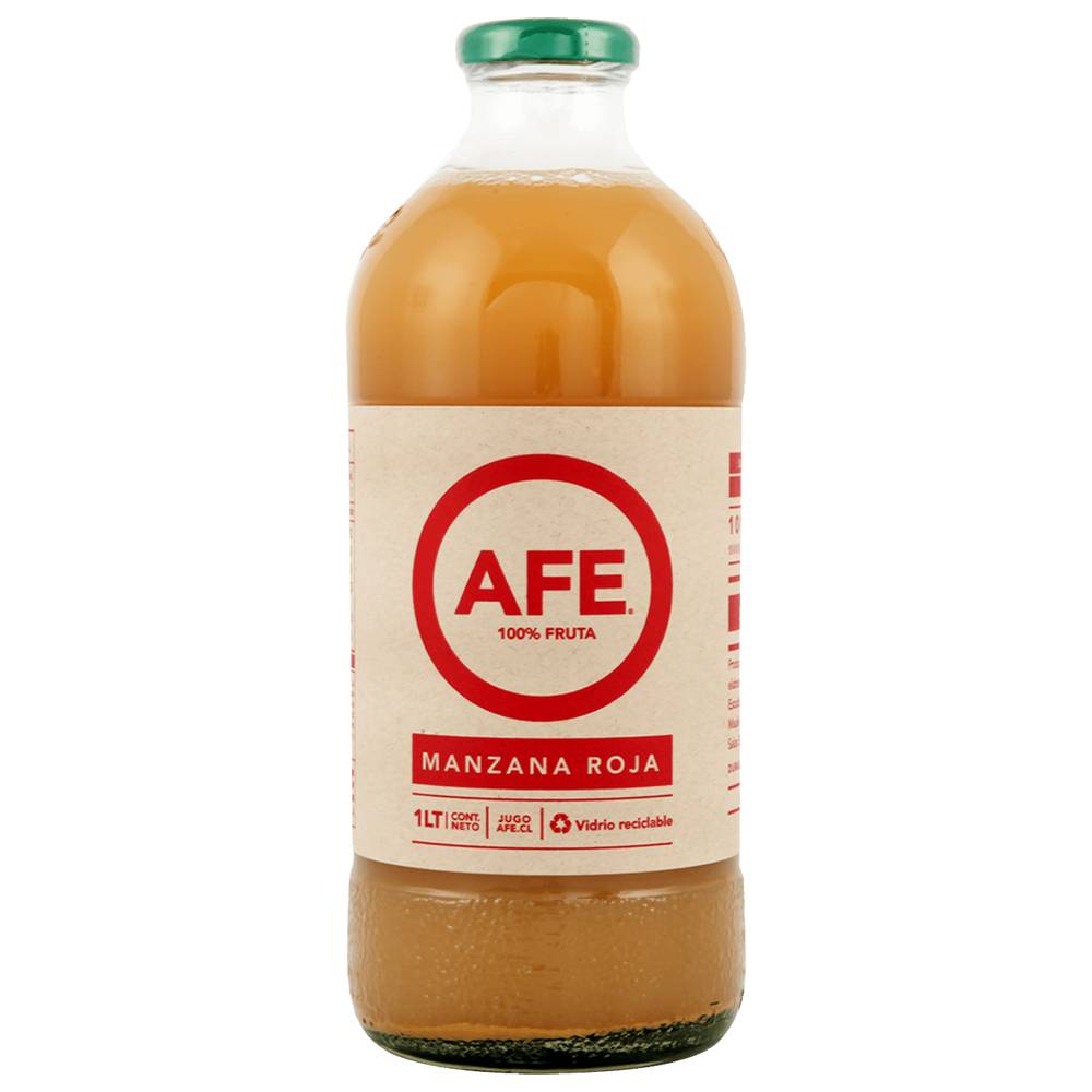 Afe jugo natural manzana roja (1 l)