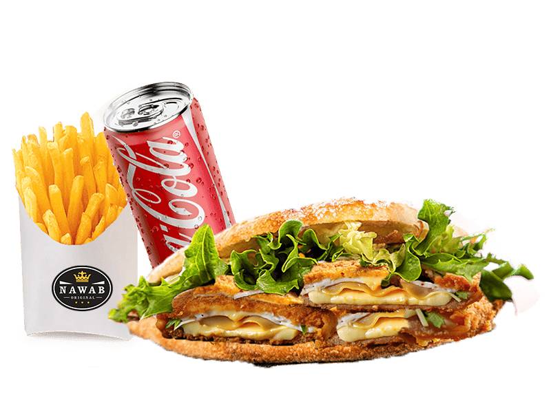 Menu sandwich cordon bleu
