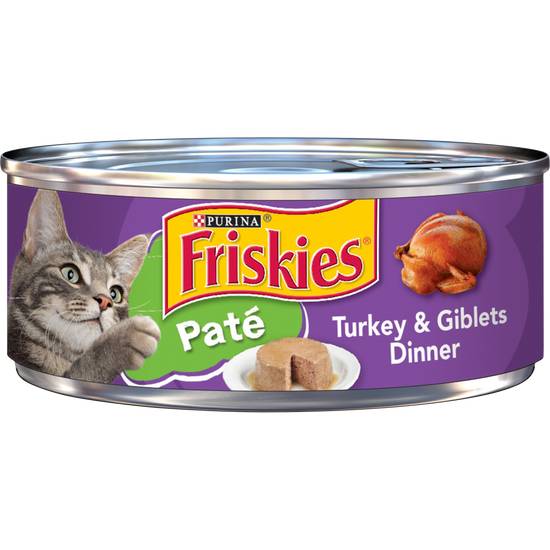 Friskies Cat Food Classic Pate Turkey & Giblets Dinner (5.5 oz)