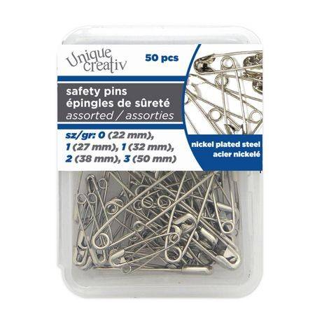 Unique Creativ Assorted Safety Pins (50 units)