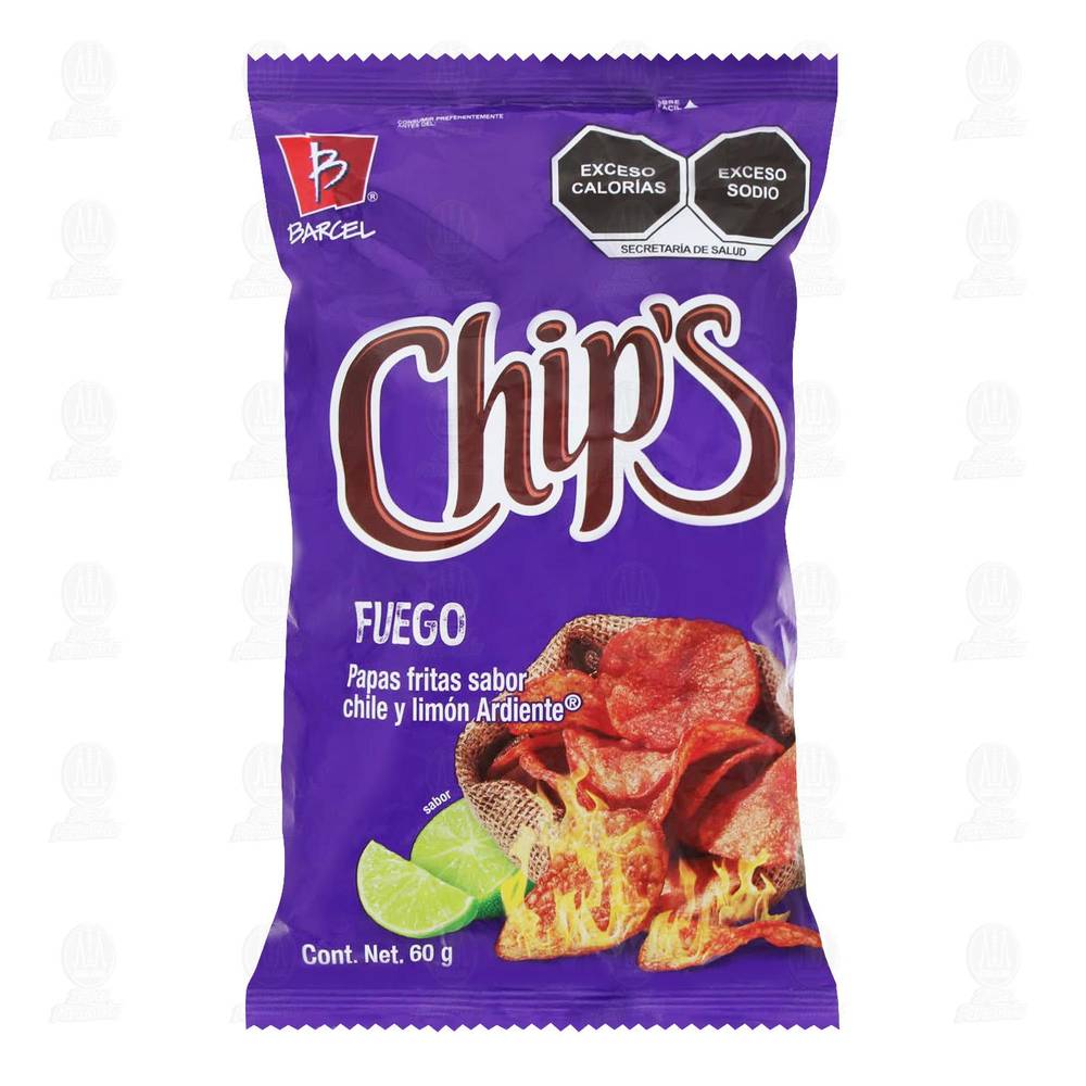 Chip's · Papas fuego sabor chile y limón ardiente (55 g)