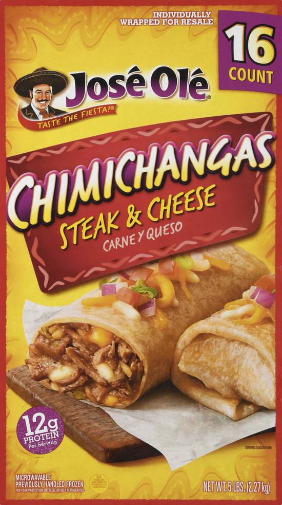 Jose Ole Steak & Cheese Chimichangas (16 ct) Delivery Near You Uber Eats