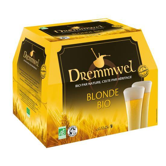 Dremmwel - Bière blonde bio (12 x 250ml)