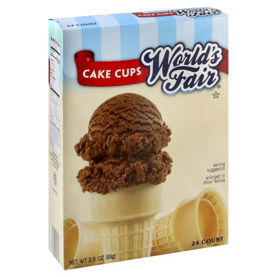 World's Fair Cake Cups Icecream (3.5 oz, 24 ct)