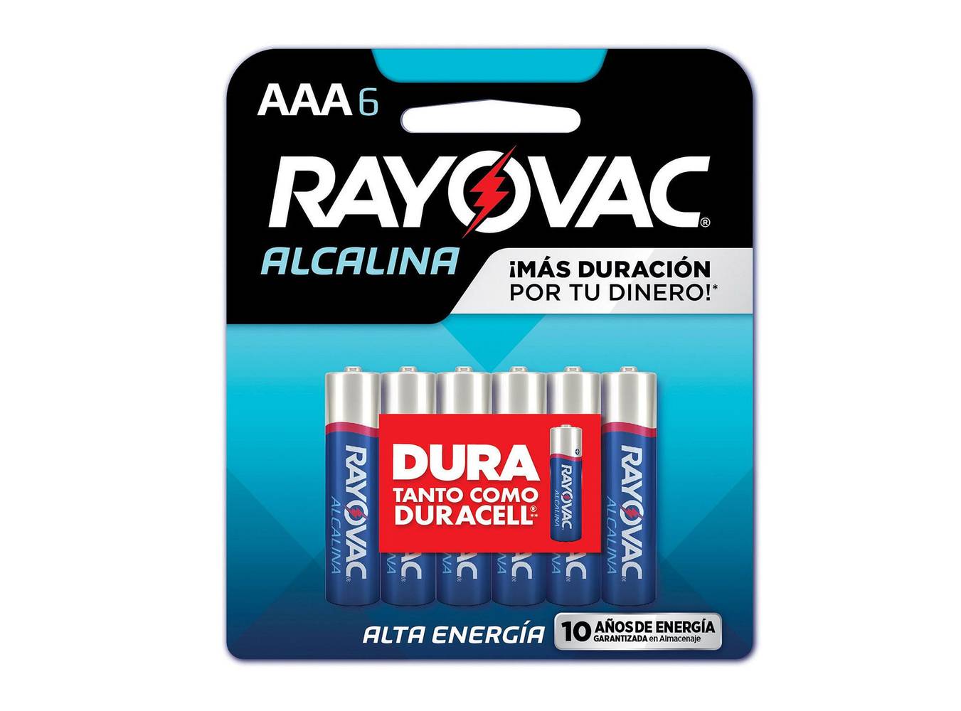 Rayovac pack pila alcalina aaa (6 u)