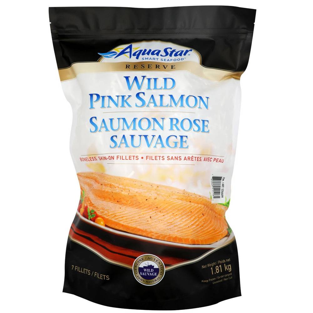 Aquastar Wild Pink Salmon Fillets, 1.81 Kg