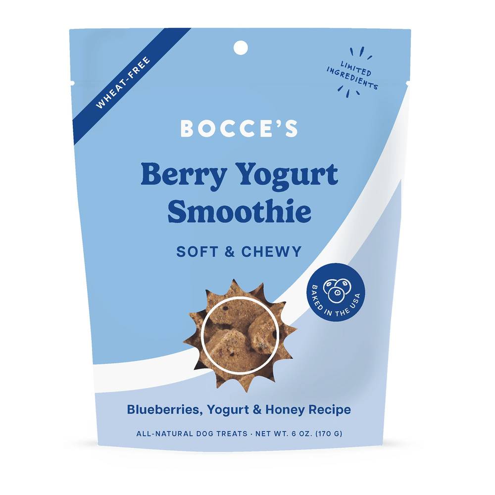 Bocce's Bakery Smoothie Soft & Chewy Dog Treat (blueberry-yogurt-honey)