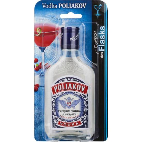 Vodka pure grain triple distilled POLIAKOV : la bouteille de 150cL