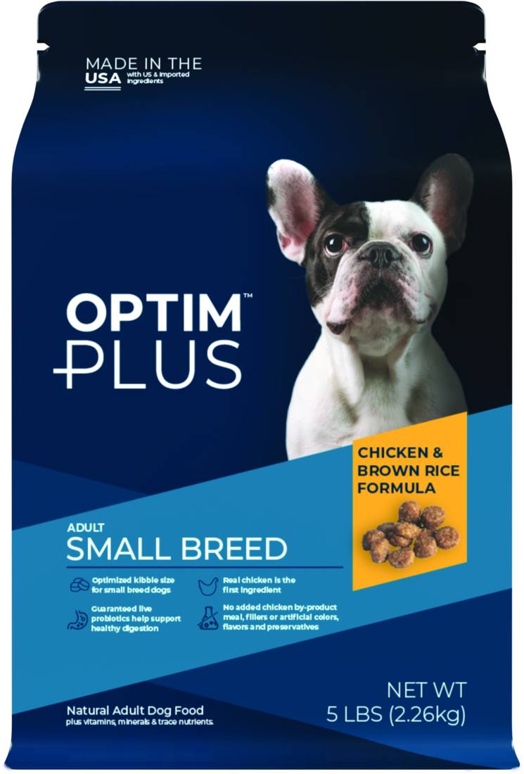 OptimPlus Adult Small Breed Chicken & Brown Rice Dry Dog Food, 5 Pounds