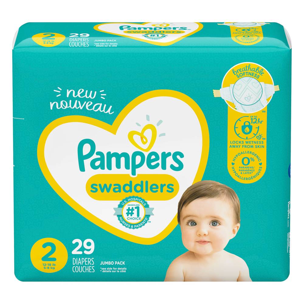 Pampers Swaddlers Diapers ( size 2) (29 ct)