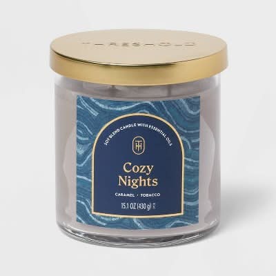 target tobacco vanilla candle Target - Threshold Cozy Nights 2-wick Lidded Glass Jar Candle, Vanilla- Tobacco (15.1 oz) - Delivery in Under an Hour
