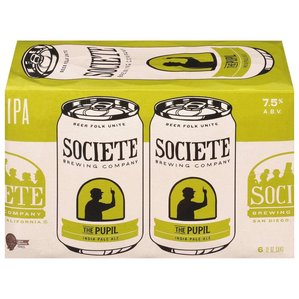 Societe Brewing Co. the Pupil India Pale Ale Beer (6 ct, 12 fl oz)