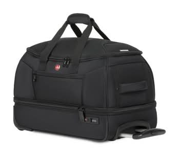SwissGear Zurich Wheeled 48L Duffel Bag, Black