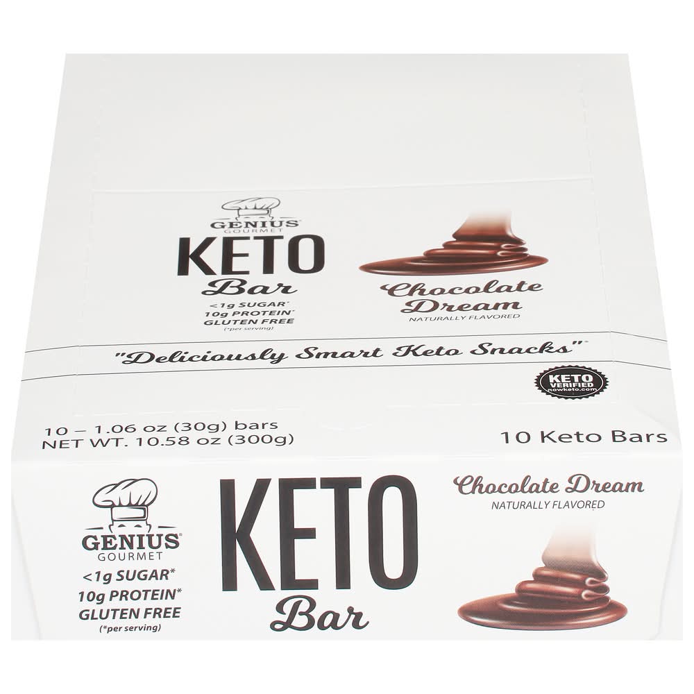 Genius Gourmet Chocolate Dream Keto Bars (10.6 oz)