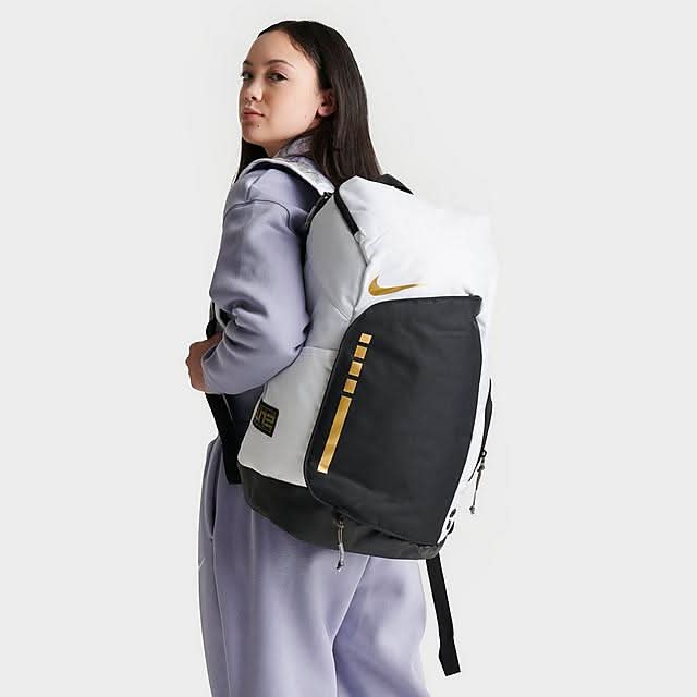 black and white nike elite backpack Team Mamba Plenty of storage helps keep your gear organized Nike Hoops Elite Crash The