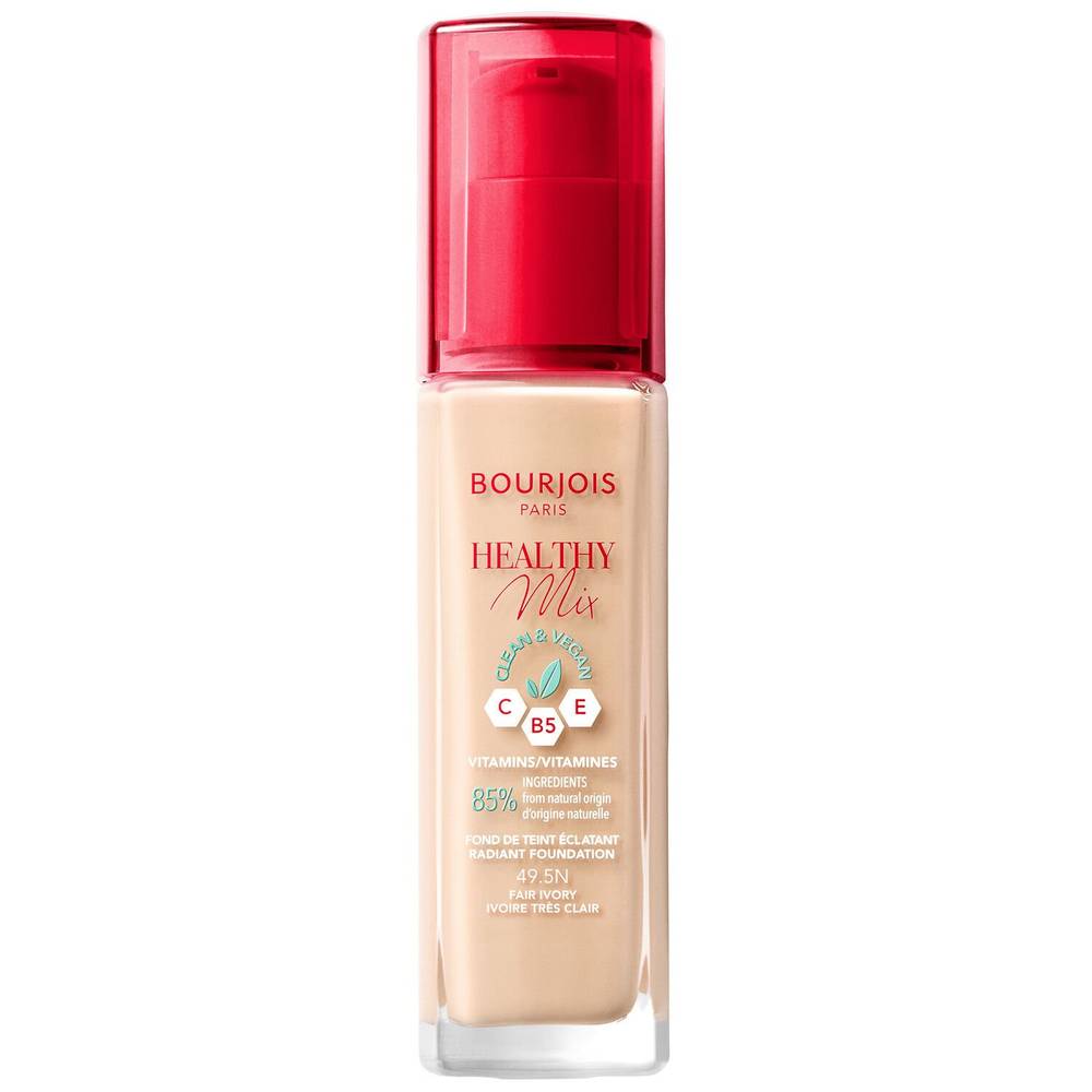 Fond de Teint Teinte Ivoire très Clair 49.5N BOURJOIS - le flacon de 30mL