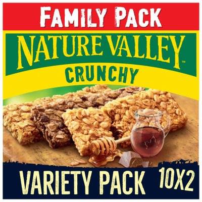 Nature Valley Crunchy Family Pack Variety Cereal Bars (10x42g)