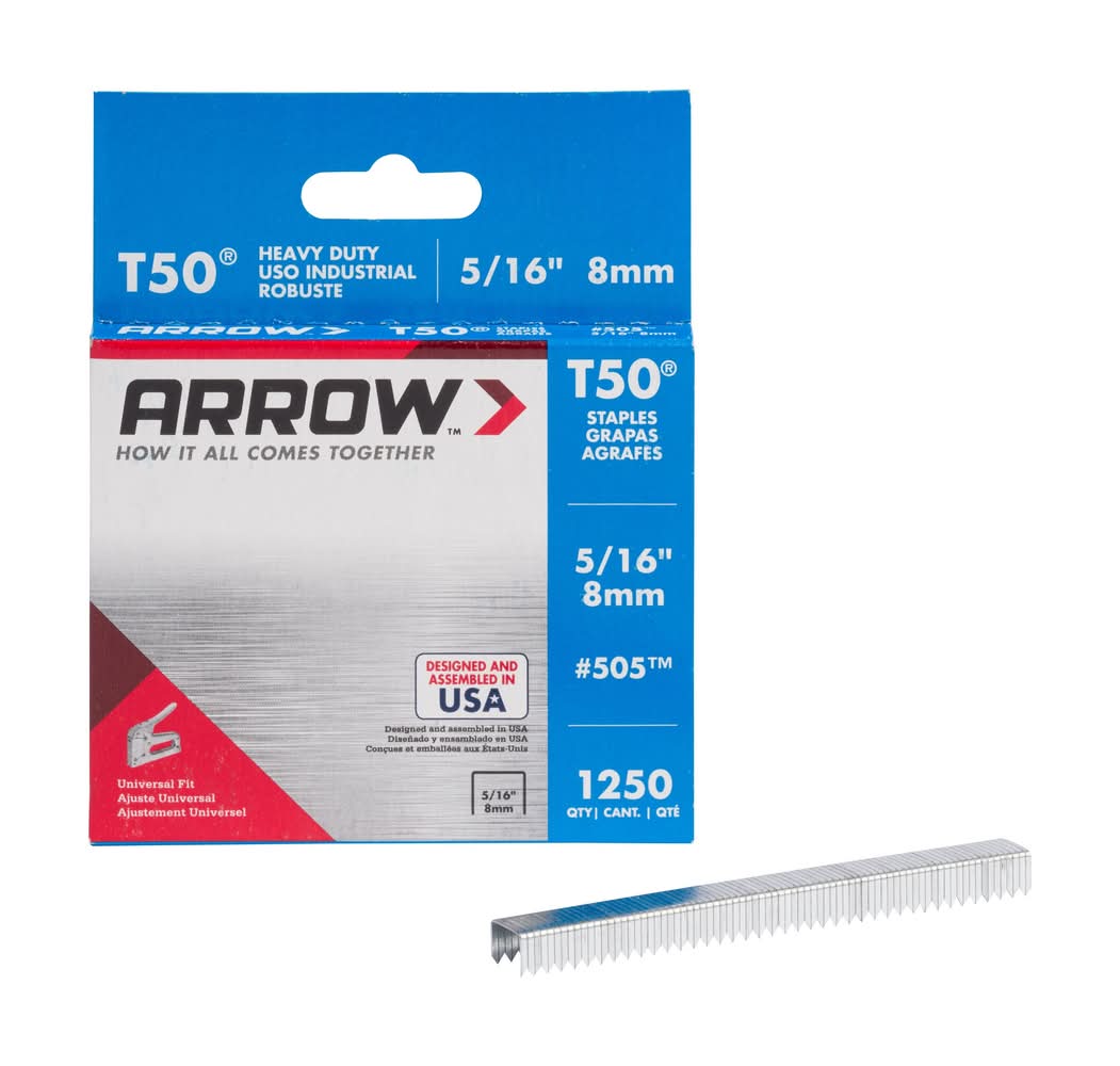 Arrow 5/16-in Leg x 3/8-in 20 -Gauge Heavy-duty staples 1250 -Per Box