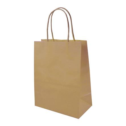 Bolsa de papel para regalo grande 27x21x11cm - natural (1pz)