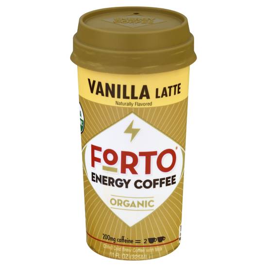 Forto Organic Vanilla Latte Energy Coffee (11 fl oz)