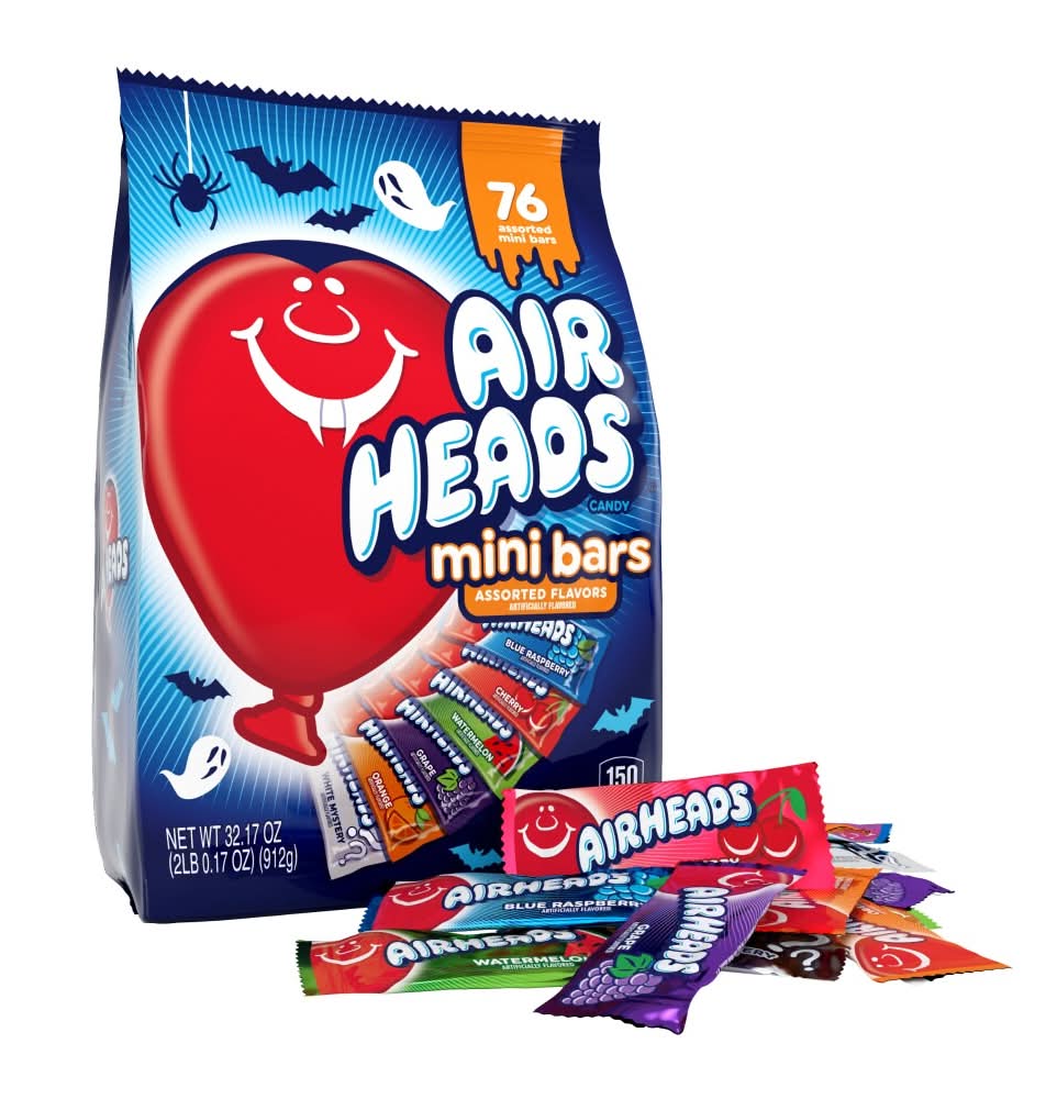 Airheads Mini Bars Bag Chewy Candy, Assorted (32.17 oz, 76 ct)