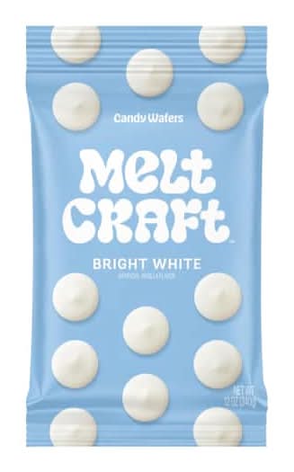 Melt Craft Bright White Candy Wafers, Vanilla (12 oz)
