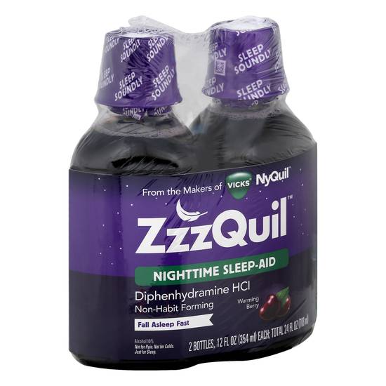 Vicks Zzzquil Nighttime Sleep Aid Warming Berry (26 fl oz)