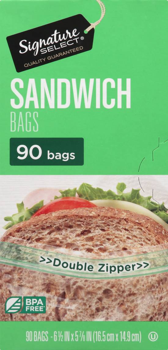 Signature Select Sandwich Bags (90 ct)