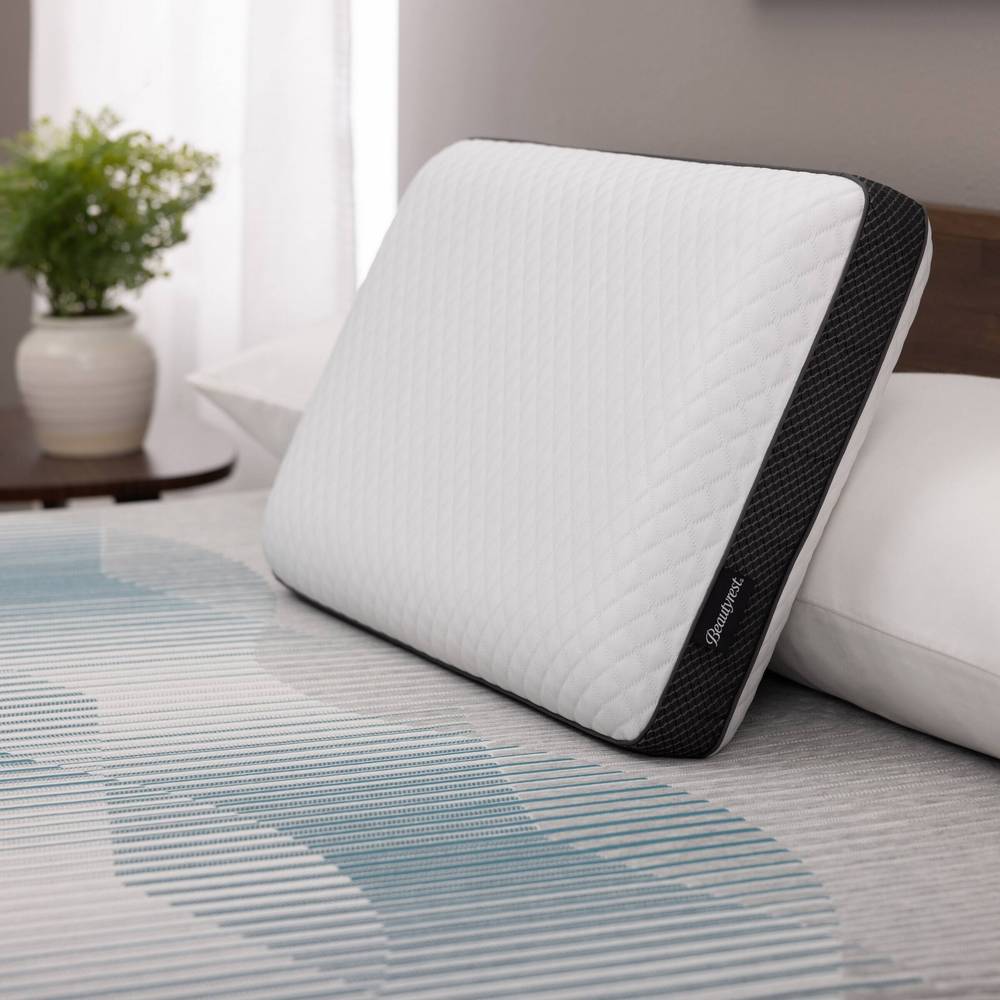 Beautyrest DualCool Carbon Fiber Memory Foam Pillow with AquaCool Technology