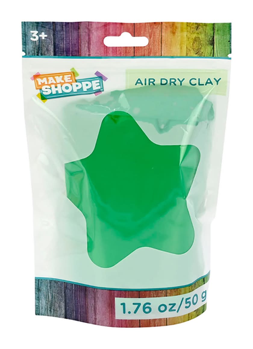 Make Shoppe Air Dry Clay 3+ Years, Green (1.76 oz)