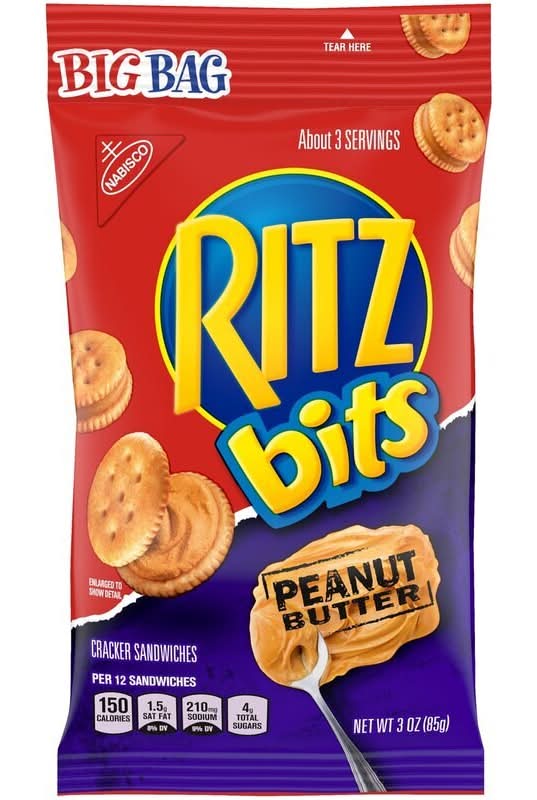 Ritz Bits Peanut Butter Cracker Sandwiches 3oz