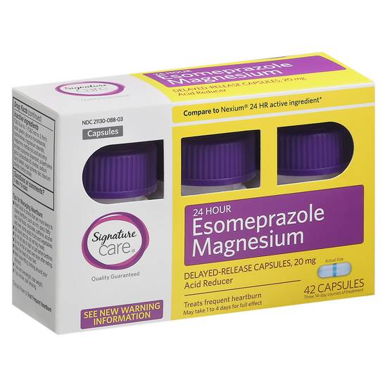 Signature Care Esomeprazole Magnesium 20mg Acid Reducer (42 ct)