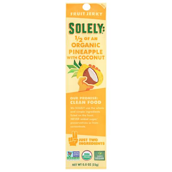 Solely Organic Coconut Fruit Jerky (pineapple-coconut)