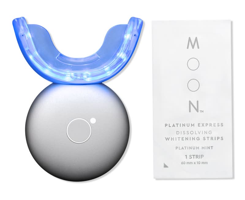 Moon Platinum Pro Glow LED Teeth Whitening Device Triple Light