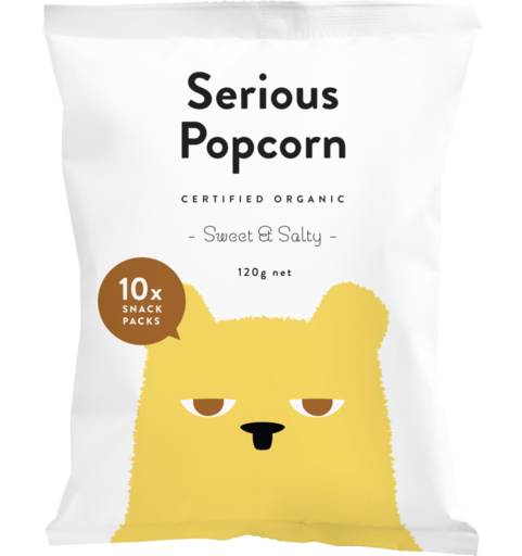 Serious Sweet and Salty Popcorn Snack Packs 10 x 12g
