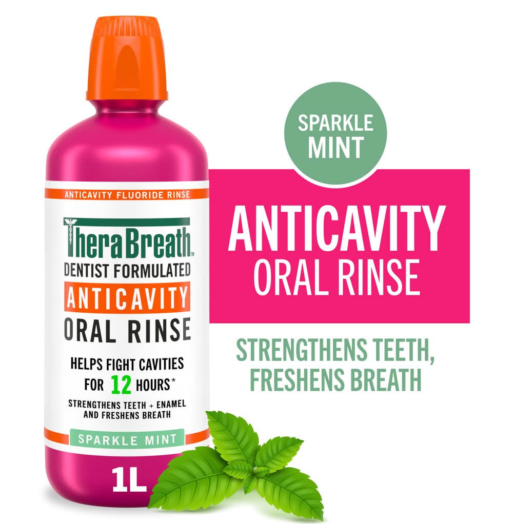 TheraBreath Healthy Smile Mouthwash Sparkle Mint (1 L)