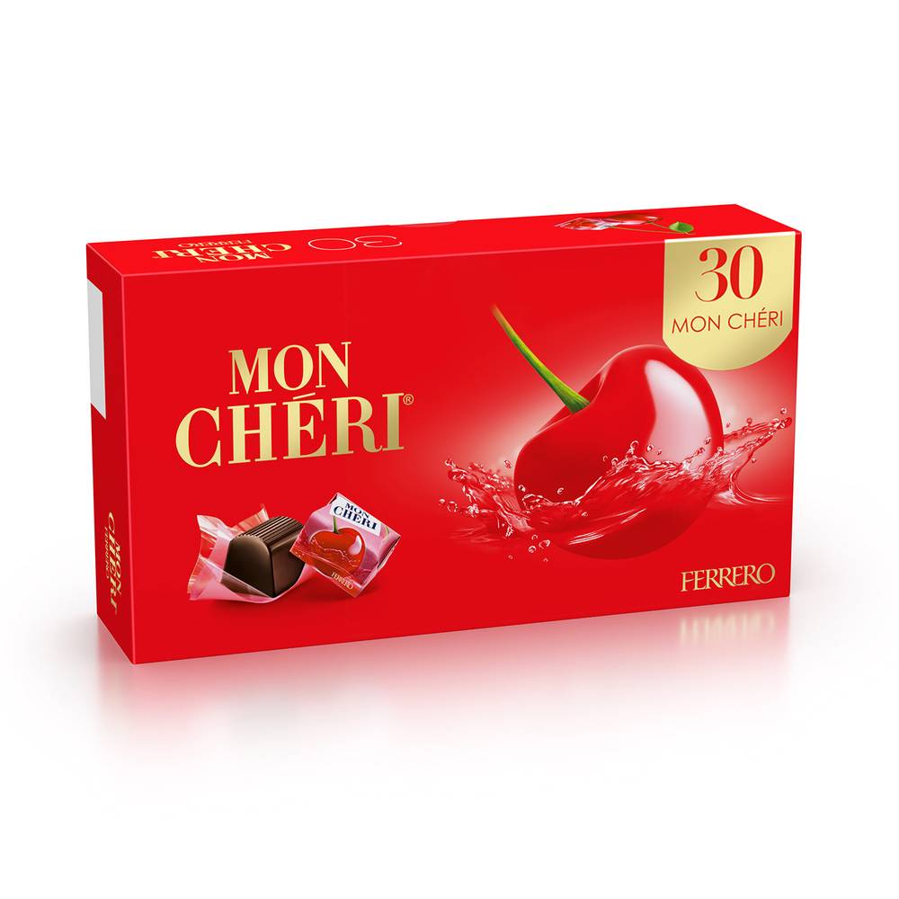 Mon Chéri - Bonbon de chocolat bouchées, liqueur, cerise (30)